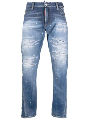 

Distressed slim-cut jeans, Dsquared2 Distressed slim-cut jeans