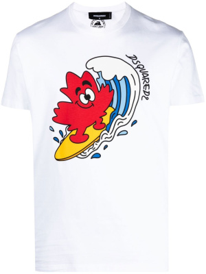 

Logo-print detail T-shirt, Dsquared2 Logo-print detail T-shirt