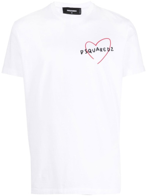 

Heart logo-print T-shirt, Dsquared2 Heart logo-print T-shirt