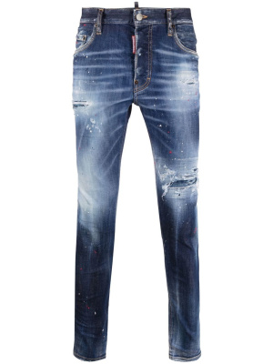 

Distressed-effect straight-leg jeans, Dsquared2 Distressed-effect straight-leg jeans