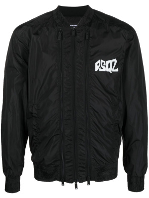 

Chest logo-print bomber jacket, Dsquared2 Chest logo-print bomber jacket