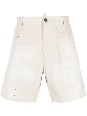 

Paint-splatter tailored shorts, Dsquared2 Paint-splatter tailored shorts