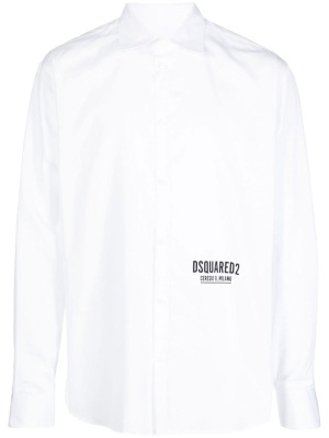 

Logo-print long-sleeve shirt, Dsquared2 Logo-print long-sleeve shirt