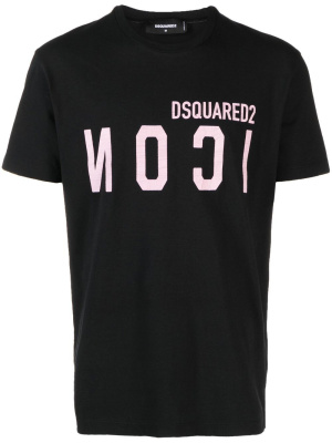 

Mirrored-logo print T-shirt, Dsquared2 Mirrored-logo print T-shirt