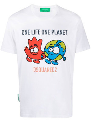 

Slogan-print cotton T-shirt, Dsquared2 Slogan-print cotton T-shirt