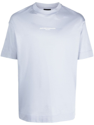 

Logo-print cotton T-shirt, Emporio Armani Logo-print cotton T-shirt