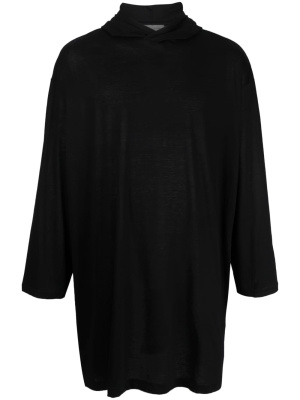 

Graphic-print long hoodie T-shirt, Yohji Yamamoto Graphic-print long hoodie T-shirt