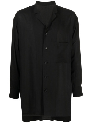 

Notched-collar shirt jacket, Yohji Yamamoto Notched-collar shirt jacket