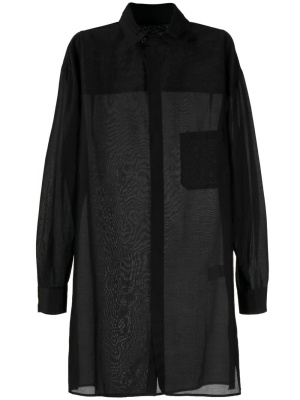 

Double-collar long shirt, Yohji Yamamoto Double-collar long shirt