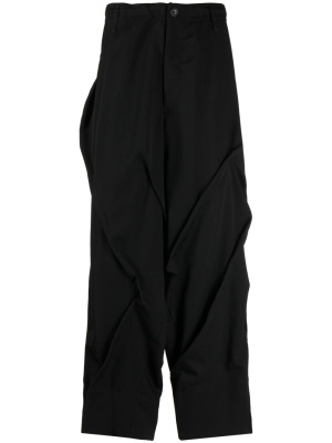 

Gathered-detail loose-fit trousers, Yohji Yamamoto Gathered-detail loose-fit trousers