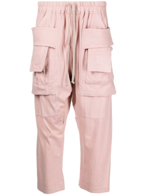 

Cargo cropped drawstring trousers, Rick Owens DRKSHDW Cargo cropped drawstring trousers