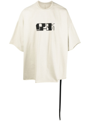 

Oversize logo-print T-shirt, Rick Owens DRKSHDW Oversize logo-print T-shirt