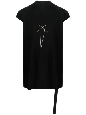 

Pentagram-print long T-shirt, Rick Owens DRKSHDW Pentagram-print long T-shirt