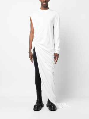

Woven long-line T-shirt, Rick Owens DRKSHDW Woven long-line T-shirt
