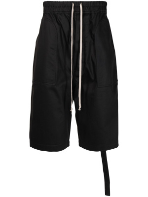 

Drop-crotch cotton shorts, Rick Owens DRKSHDW Drop-crotch cotton shorts