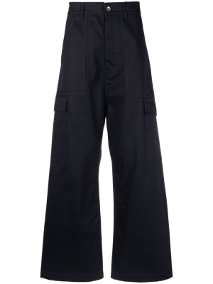 

Flared-leg cotton cargo trousers, Rick Owens DRKSHDW Flared-leg cotton cargo trousers