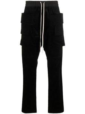 

Tapered corduroy cargo trousers, Rick Owens DRKSHDW Tapered corduroy cargo trousers