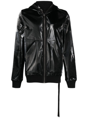 

Long-sleeve zipped raincoat, Rick Owens DRKSHDW Long-sleeve zipped raincoat