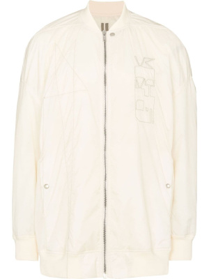 

Embroidered logo bomber jacket, Rick Owens DRKSHDW Embroidered logo bomber jacket