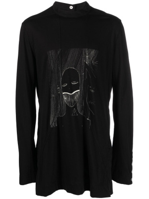 

Graphic-print long-sleeved T-shirt, Rick Owens DRKSHDW Graphic-print long-sleeved T-shirt