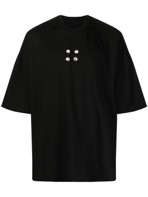 

Tommy T eyelet-detail T-shirt, Rick Owens DRKSHDW Tommy T eyelet-detail T-shirt