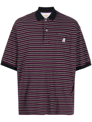 

Stripe-print cotton polo shirt, Undercover Stripe-print cotton polo shirt