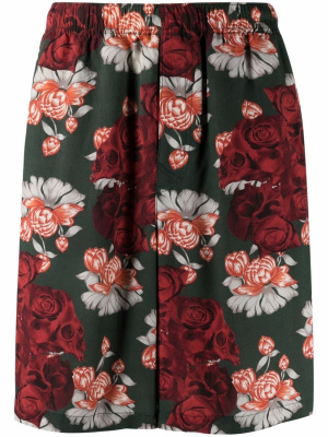 

Rose-print bermuda shorts, Undercover Rose-print bermuda shorts