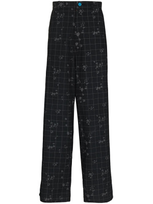 

Check-pattern loose-fit trousers, Undercover Check-pattern loose-fit trousers