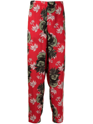 

Printed straight-leg trousers, Undercover Printed straight-leg trousers