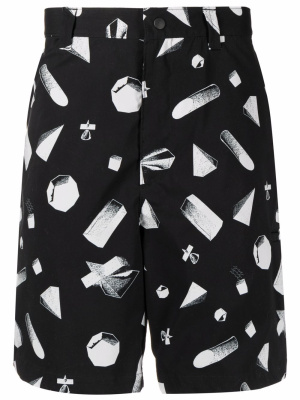 

Abstract geometric print shorts, Undercover Abstract geometric print shorts