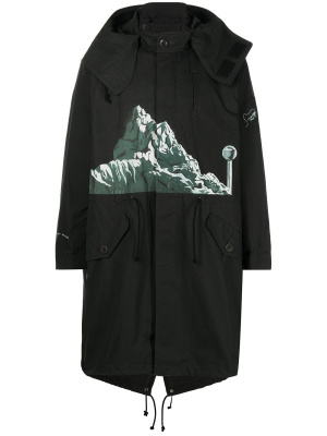 

Graphic-print cotton parka, Undercover Graphic-print cotton parka