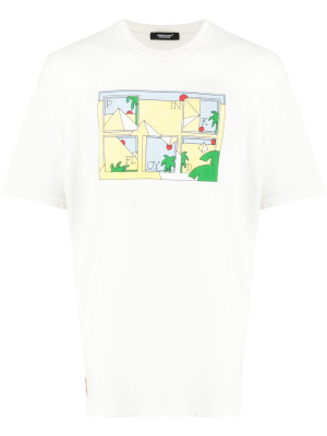 

Slogan-print cotton T-shirt, Undercover Slogan-print cotton T-shirt