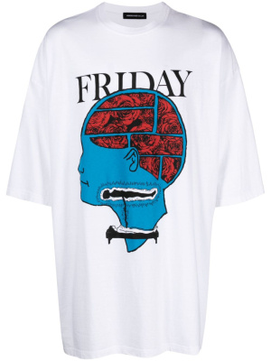 

Friday graphic-print cotton T-shirt, Undercover Friday graphic-print cotton T-shirt