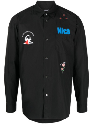 

Patch-detail cotton shirt, Undercover Patch-detail cotton shirt