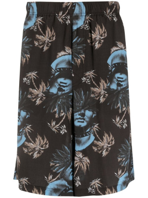 

Rose-print Bermuda shorts, Undercover Rose-print Bermuda shorts