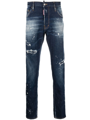 

Distressed-effect straight-leg jeans, Dsquared2 Distressed-effect straight-leg jeans