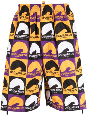 

Logo-print deck shorts, Dsquared2 Logo-print deck shorts