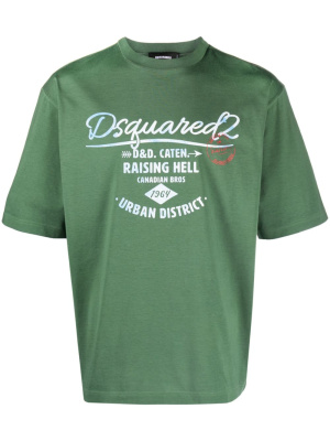 

Logo-print cotton T-shirt, Dsquared2 Logo-print cotton T-shirt