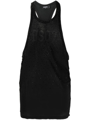

Rhinestone logo-print tank top, Dsquared2 Rhinestone logo-print tank top