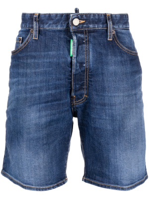 

Logo-patch denim short, Dsquared2 Logo-patch denim short