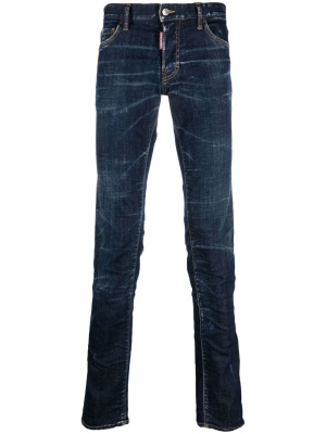 

Logo-patch skinny-cut jeans, Dsquared2 Logo-patch skinny-cut jeans