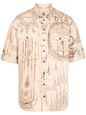 

Graphic-print short-sleeve shirt, Dsquared2 Graphic-print short-sleeve shirt