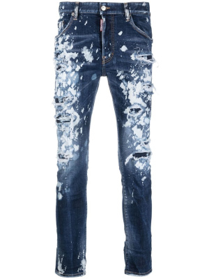 

Paint splattered distressed jeans, Dsquared2 Paint splattered distressed jeans