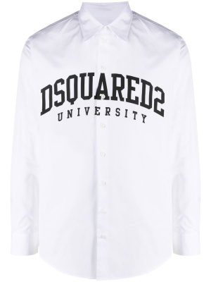 

Logo-print cotton shirt, Dsquared2 Logo-print cotton shirt