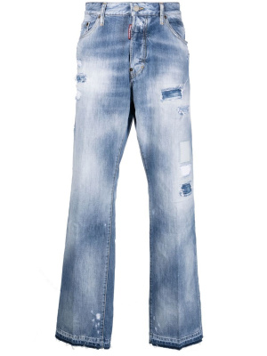 

Low-rise wide-leg jeans, Dsquared2 Low-rise wide-leg jeans