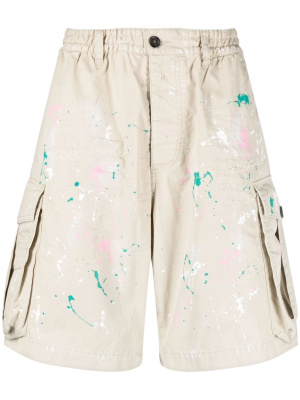 

Paint splatter cargo shorts, Dsquared2 Paint splatter cargo shorts