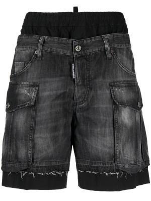 

Layered Boxer cargo shorts, Dsquared2 Layered Boxer cargo shorts