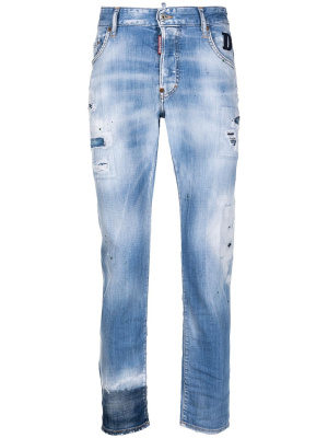 

Ripped straight-leg jeans, Dsquared2 Ripped straight-leg jeans