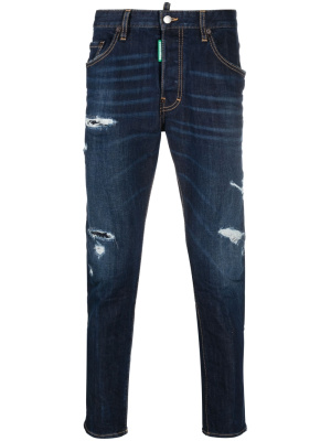 

Distressed-effect slim-fit jeans, Dsquared2 Distressed-effect slim-fit jeans
