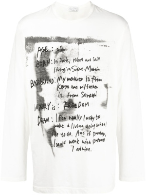 

Pigment long-sleeve T-shirt, Yohji Yamamoto Pigment long-sleeve T-shirt